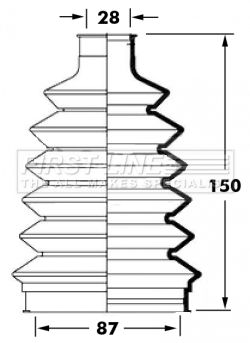 FIRST LINE Putekļusargs, Piedziņas vārpsta FCB6023